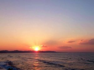 海からの初日の出